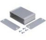Krabička s panelem AKG X:71mm Y:50mm Z:24mm hliník šedá