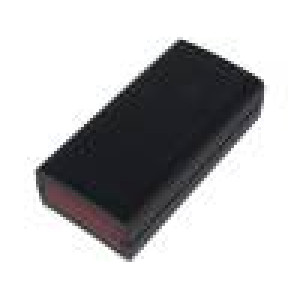 Krabička s panelem X:60mm Y:120mm Z:31mm ABS černá
