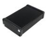Krabička s panelem 1455 X:78mm Y:120mm Z:27mm hliník černá
