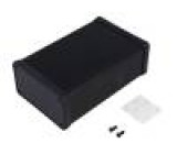 Krabička s panelem 1455 X:78mm Y:120mm Z:43mm hliník černá