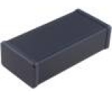 Krabička s panelem 1455 X:78mm Y:160mm Z:43mm hliník černá