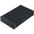 Krabička s panelem 1455 X:103mm Y:160mm Z:30,5mm hliník černá
