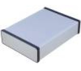 Krabička s panelem 1455 X:165mm Y:220mm Z:51,5mm hliník šedá