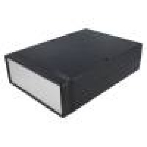 Krabička s panelem 1598 X:200mm Y:280mm Z:76mm ABS černá IP54