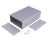 Krabička s panelem TUF X:105mm Y:160mm Z:52mm hliník šedá