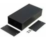 Krabička s panelem TUF X:105mm Y:200mm Z:52mm hliník černá