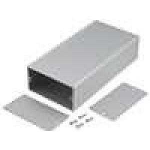 Krabička s panelem TUF X:80mm Y:160mm Z:42mm hliník šedá