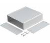 Krabička s panelem TUF X:94mm Y:100mm Z:32mm hliník šedá