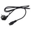 Kabel 3x0,75mm2 CEE 7/7 (E/F) úhlová vidlice,IEC C5 zásuvka
