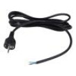 Kabel 3x1,5mm2 CEE 7/7 (E/F) vidlice,vodiče PVC 3m černá 16A