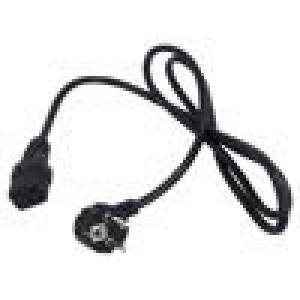 Kabel 3x1,5mm2 CEE 7/7 (E/F) úhlová vidlice,IEC C19 zásuvka