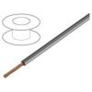 Vodič FLRY-B 1x0,75mm2 lanko Cu PVC černo-bílá 60V Třída: 5