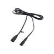 Kabel 2x0,75mm2 IEC C7 zásuvka,IEC C8 vidlice PVC 3m černá