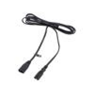 Kabel 2x0,75mm2 IEC C7 zásuvka,IEC C8 vidlice PVC 3m černá