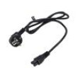 Kabel 3x0,75mm2 CEE 7/7 (E/F) úhlová vidlice,IEC C5 zásuvka