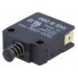 Tlačítkový přepínač 1-polohové SPST-NC 16A/250VAC černá