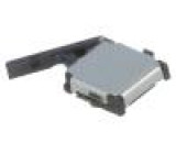 Přepínač mikrospínač 1-polohové SPST-NO 0,001A/5VDC černá