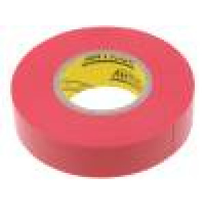 Knot izolační červená PVC 19mm L:20m -10-85°C 49V/mm