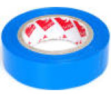 Knot izolační modrá PVC 15mm L:10m Lepidlo kaučukové 0-90°C