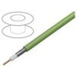 Vodič: koaxiální RG6 1x18AWG drát Cu LSZH zelená 100m CPR: Dca