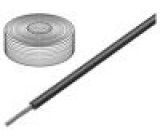Kabel SiF licna Cu 25mm2 silikon černá -60-180°C 500V