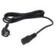 Kabel 3x1,5mm2 CEE 7/7 (E/F) úhlová vidlice,IEC C19 zásuvka