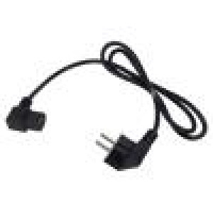 Kabel 3x0,75mm2 PVC 1,2m černá 10A 250V