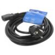 Kabel 3x1mm2 CEE 7/7 (E/F) úhlová vidlice,IEC C13 zásuvka
