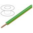 Vodič lanko Cu 0,75mm2 PVC žluto-zelená 1000V 100m Třída: 6