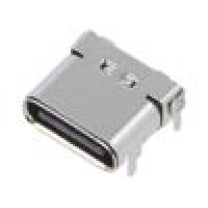 Konektor: USB C zásuvka SMT PIN: 24 vodorovné top board mount