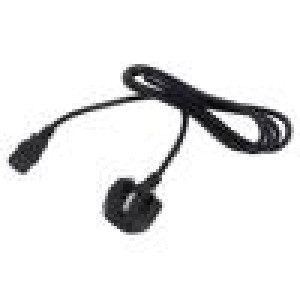 Kabel 3x1mm2 BS 1363 (G) vidlice,IEC C13 zásuvka PVC 1,2m