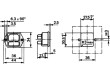 Konektor IEC 60320,napájecí AC 6200 C14 (E),1x pojistka 10A