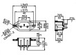 Konektor IEC 60320,napájecí AC C14 (E) zásuvka vidlice 10A