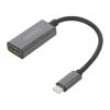 Adaptér HDMI 1.4,Thunderbolt 3,USB 3.1 0,15m černá černá