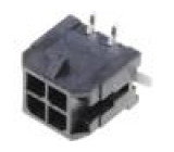 Zásuvka kabel-pl.spoj vidlice Micro-Fit 3.0 3mm PIN: 4 SMT 5A