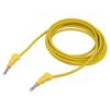 BU-2323-10-120-4 Měřicí šňůra 45A banánek 4 mm,z obou stran izolované žlutá