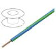 Vodič X05V-K lanko Cu 0,75mm2 PVC modro-zelená 300V,500V