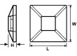 Samolepící příchytka polyamid UL94V-2 přírodní FH:3,1mm