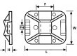 Samolepící příchytka polyamid UL94V-2 přírodní FH:3,2mm