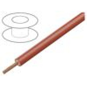 Vodič lanko Cu 1mm2 PVC červená 1000V 100m Třída: 6 1x1mm2