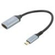 Adaptér HDMI 2.0,Thunderbolt 3,USB 3.1 0,15m černá stříbrná