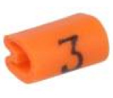 Kabelové značky pro kabely a vodiče Symbol štítku:3 1,5-2mm