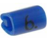 Kabelové značky pro kabely a vodiče Symbol štítku:6 2-3,2mm