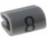 Kabelové značky pro kabely a vodiče Symbol štítku:8 2-3,2mm