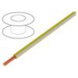 Vodič X05V-K lanko Cu 0,5mm2 PVC žluto-bílá 300V,500V 250m