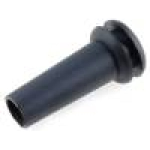 Vývodka Ømont.otv: 9,5mm Øotv: 6,4mm PVC černá L: 23mm