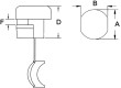 Skládané průchodka Tl.panelu: 1,8÷2,5mm Vnější rozm: 3,8x7,6mm