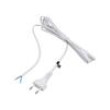 Kabel 2x0,75mm2 CEE 7/16 (C) vidlice,vodiče PVC 3m bílá 2,5A