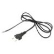 Kabel 2x0,75mm2 CEE 7/16 (C) vidlice,vodiče PVC 1,6m černá