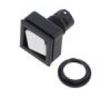 Přepínač: tlačítkový IP66 QUARTRON-JUWEL® černá 24x24mm